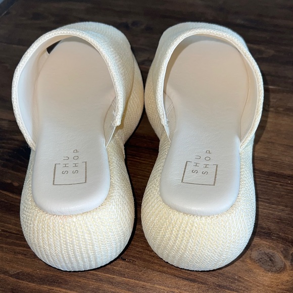 ShuShop ILANA Wedge Sandals in Ivory size 8.5 - Picture 9 of 13